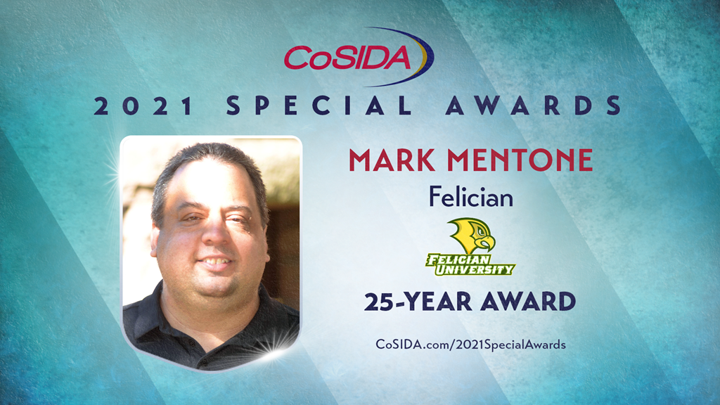 2021 Special Awards Salute: Mark Mentone (Felician), 25-Year Award